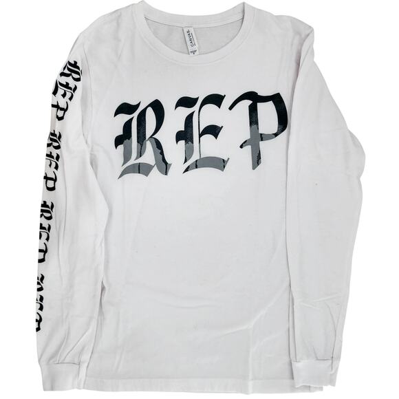 Taylor Swift Reputation Long Sleeve Shirt Top REP White Medium Authentic Rare - Picture 1 of 7